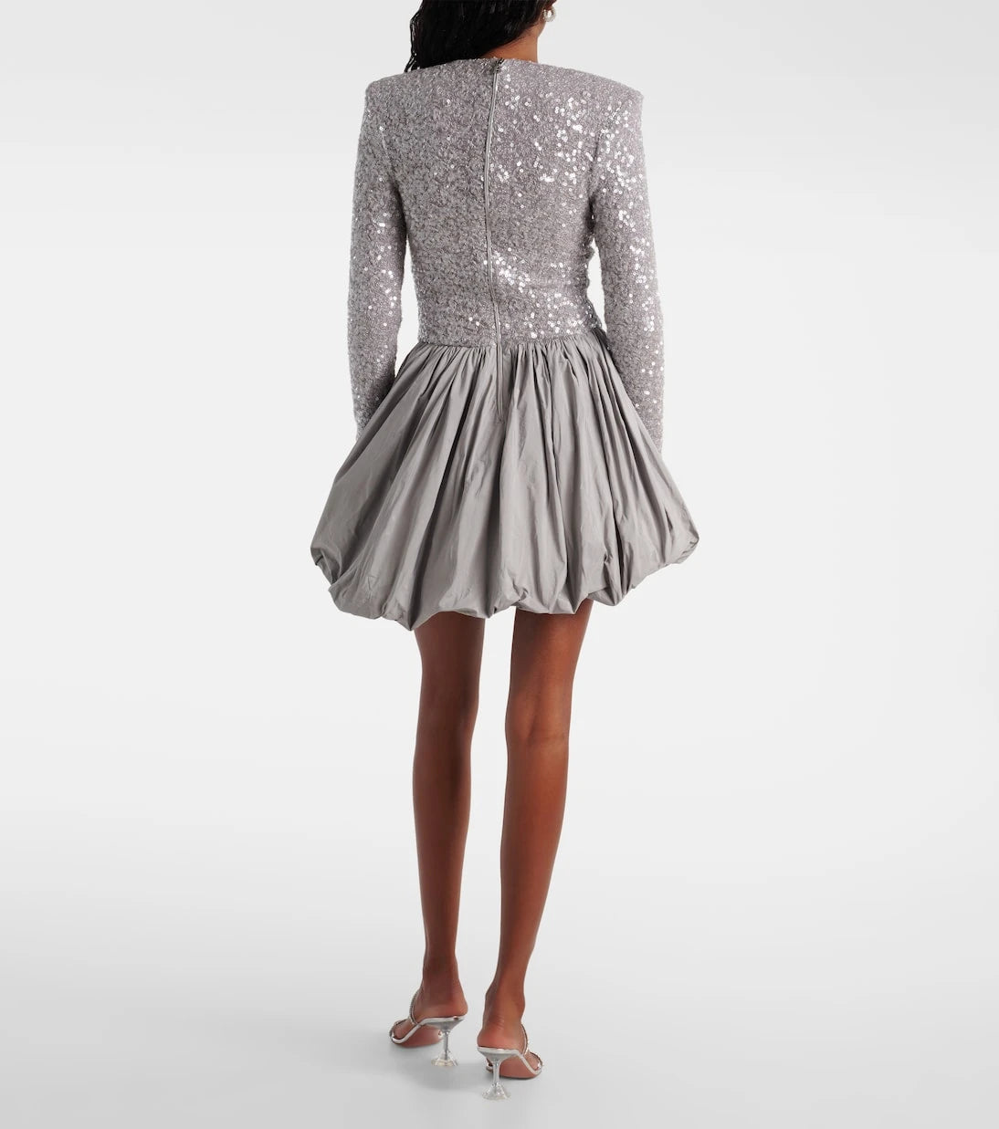 Rotate - Sequined asymmetric minidress