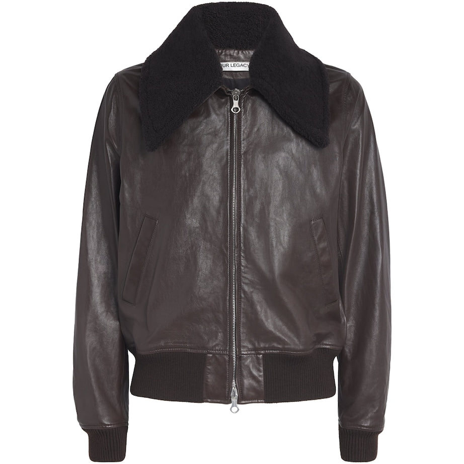 Leather Adaptable Pharos Bomber Jacket
