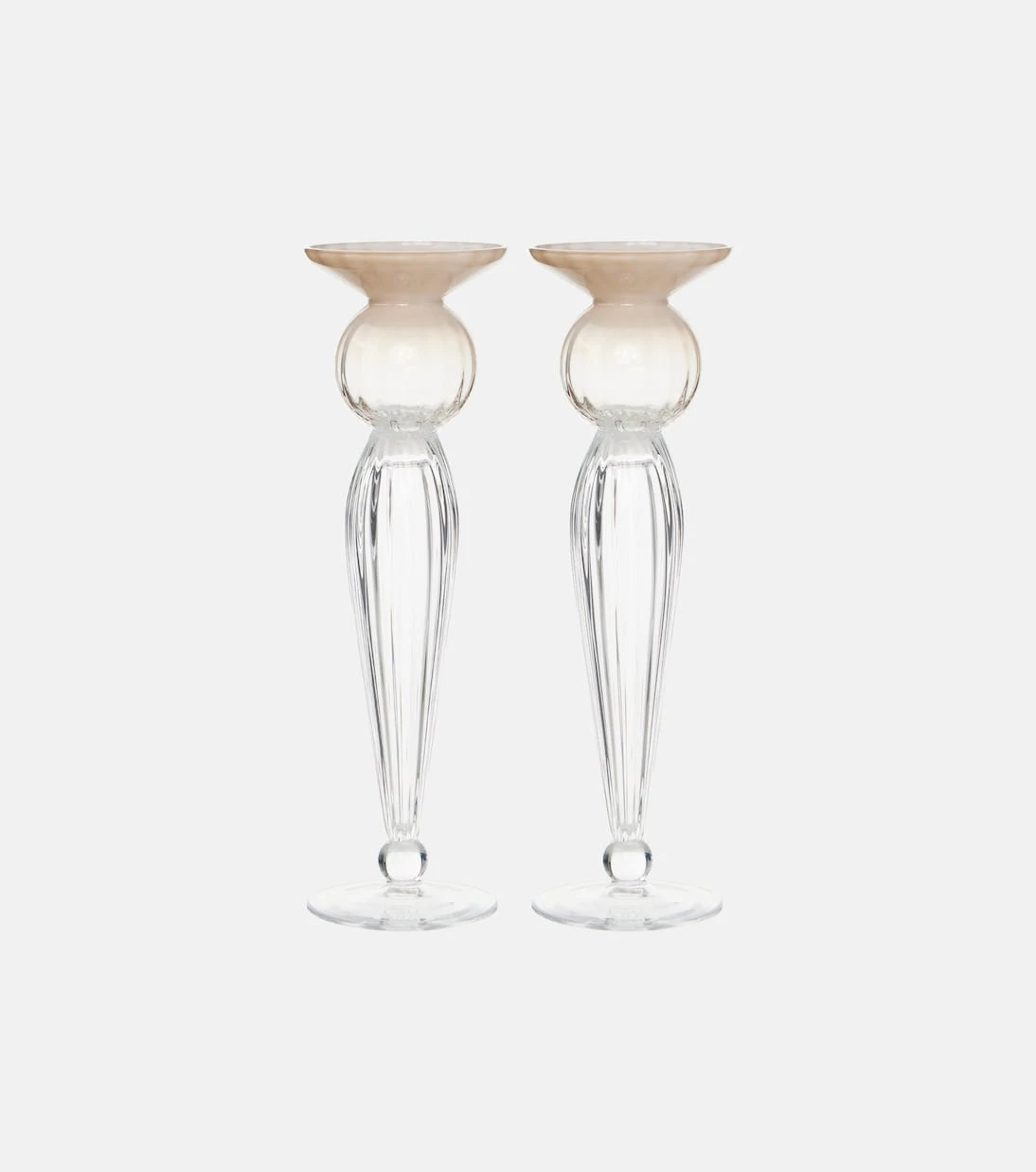 Brunello Cucinelli - Set of 2 Murano glass candle holders