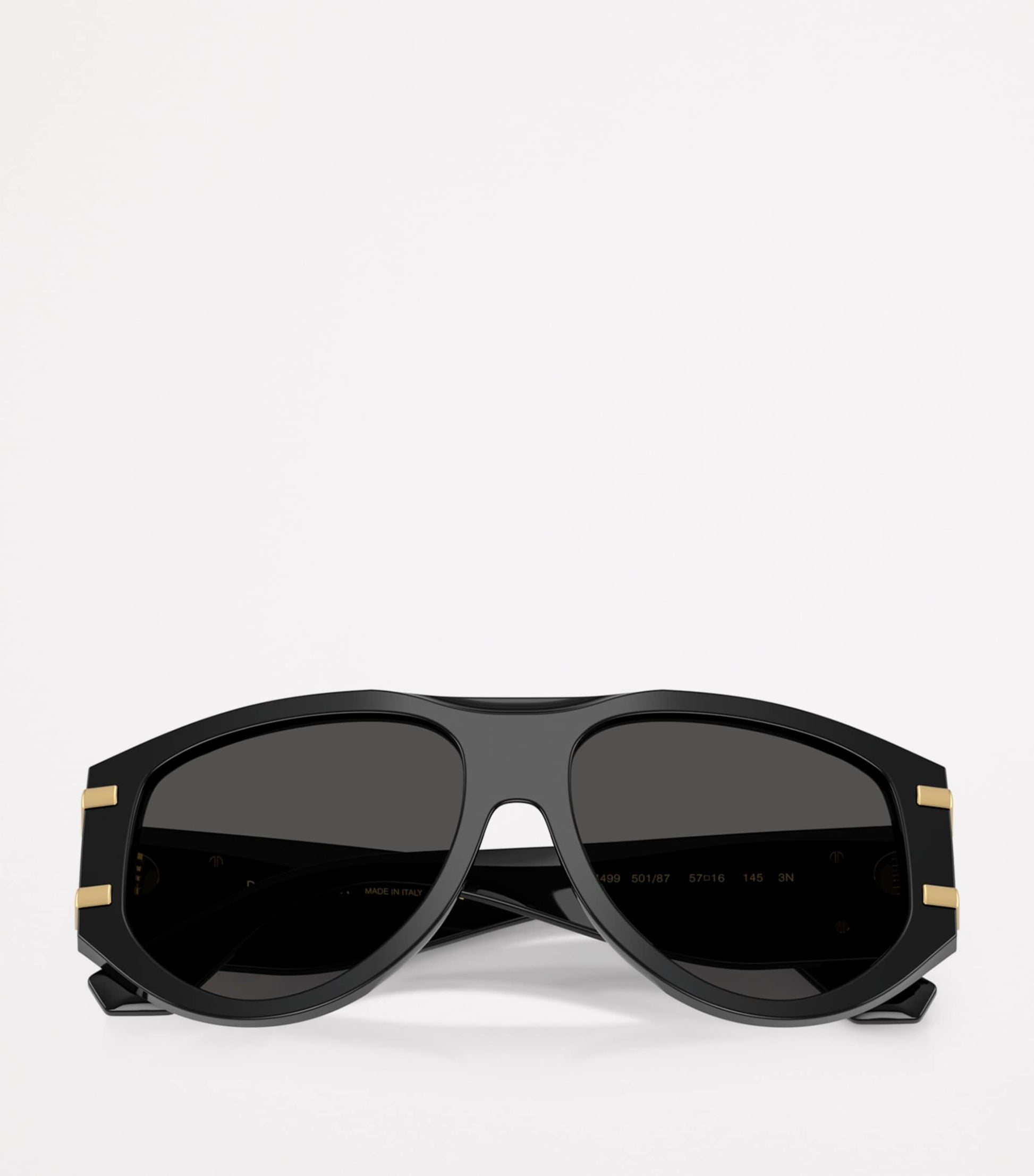 Dolce & Gabbana Black DG Millennials Pilot Sunglasses