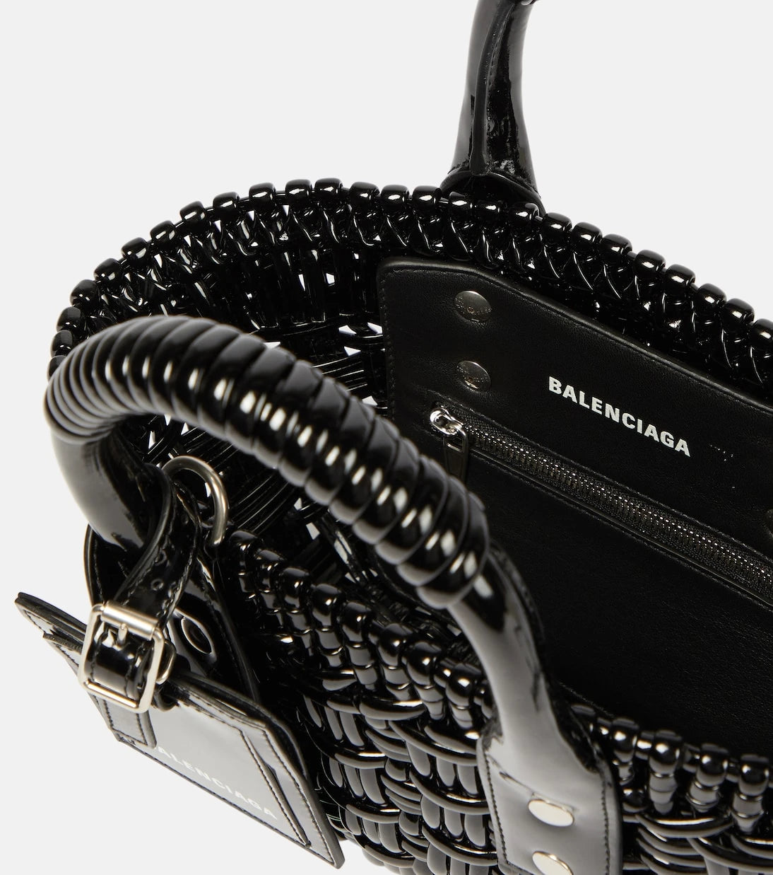 Balenciaga - Bistro XXS woven tote bag
