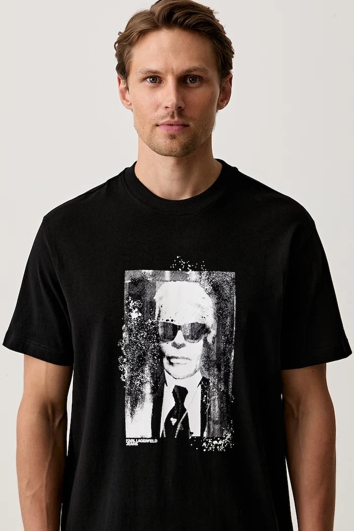 Karl Lagerfeld Jeans erkek pamuklu tişört