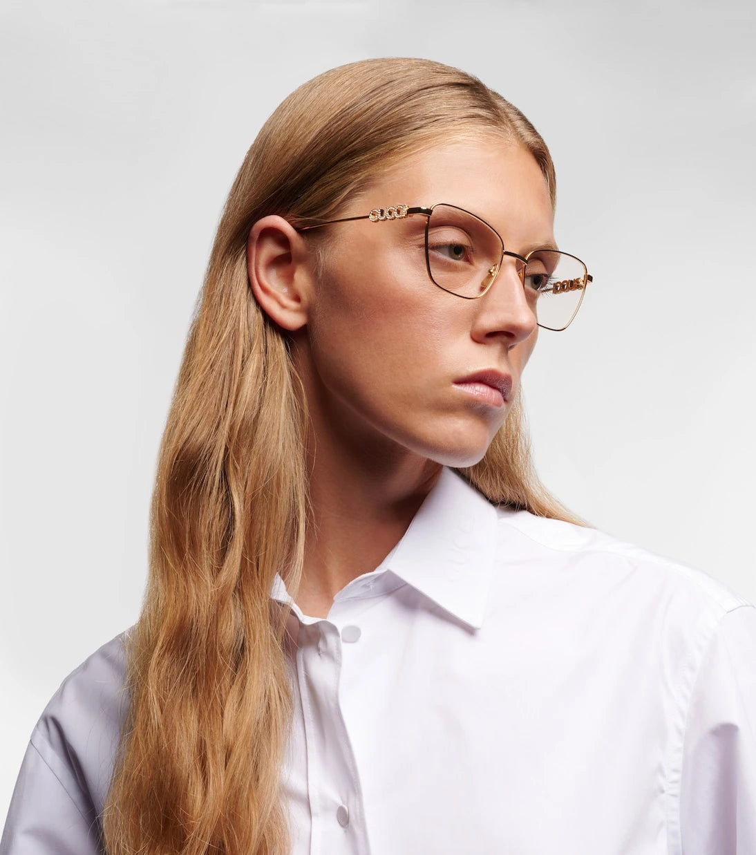 Gucci - Embellished cat-eye glasses