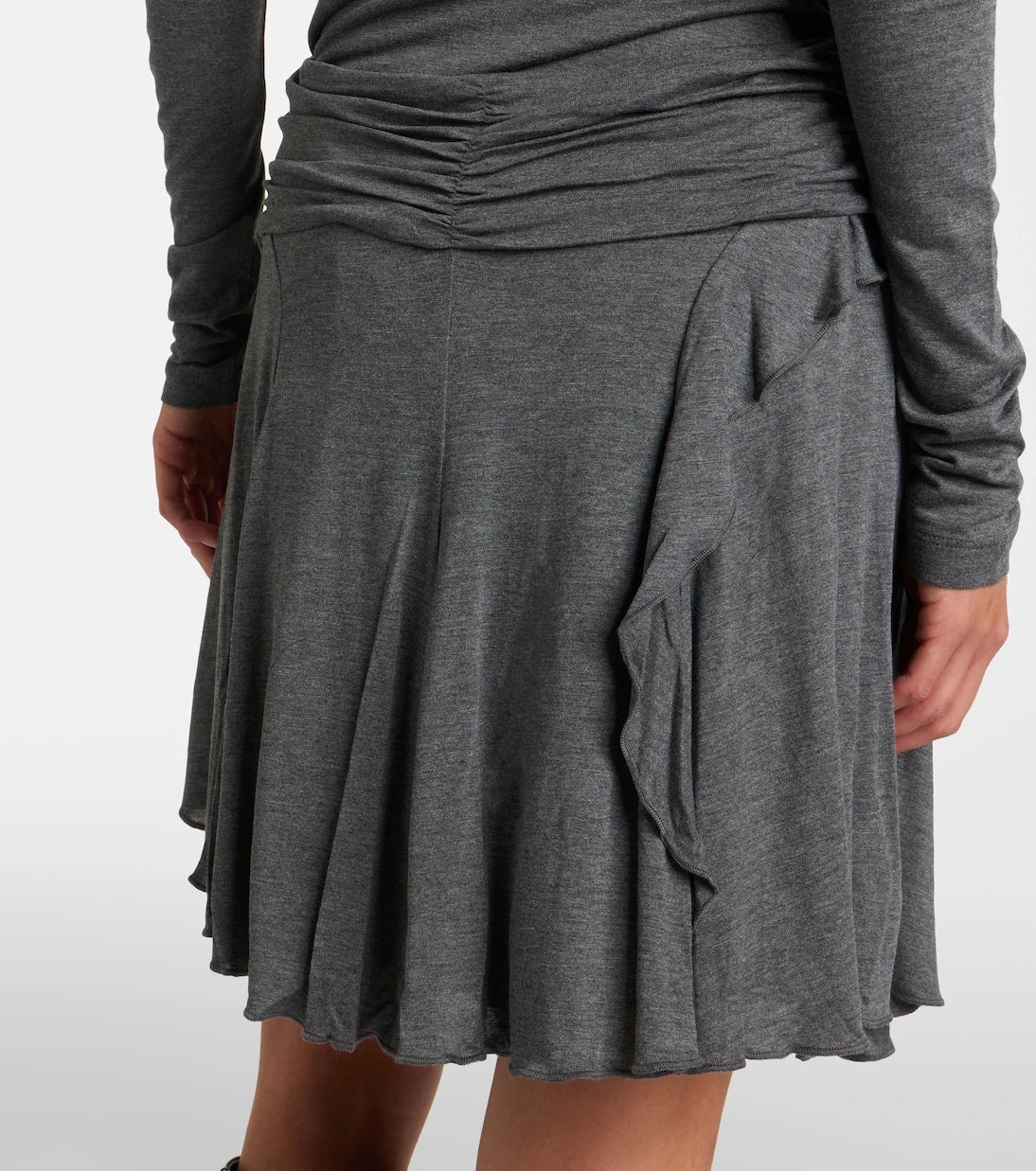 Marant Etoile - Rosinda asymmetric draped miniskirt