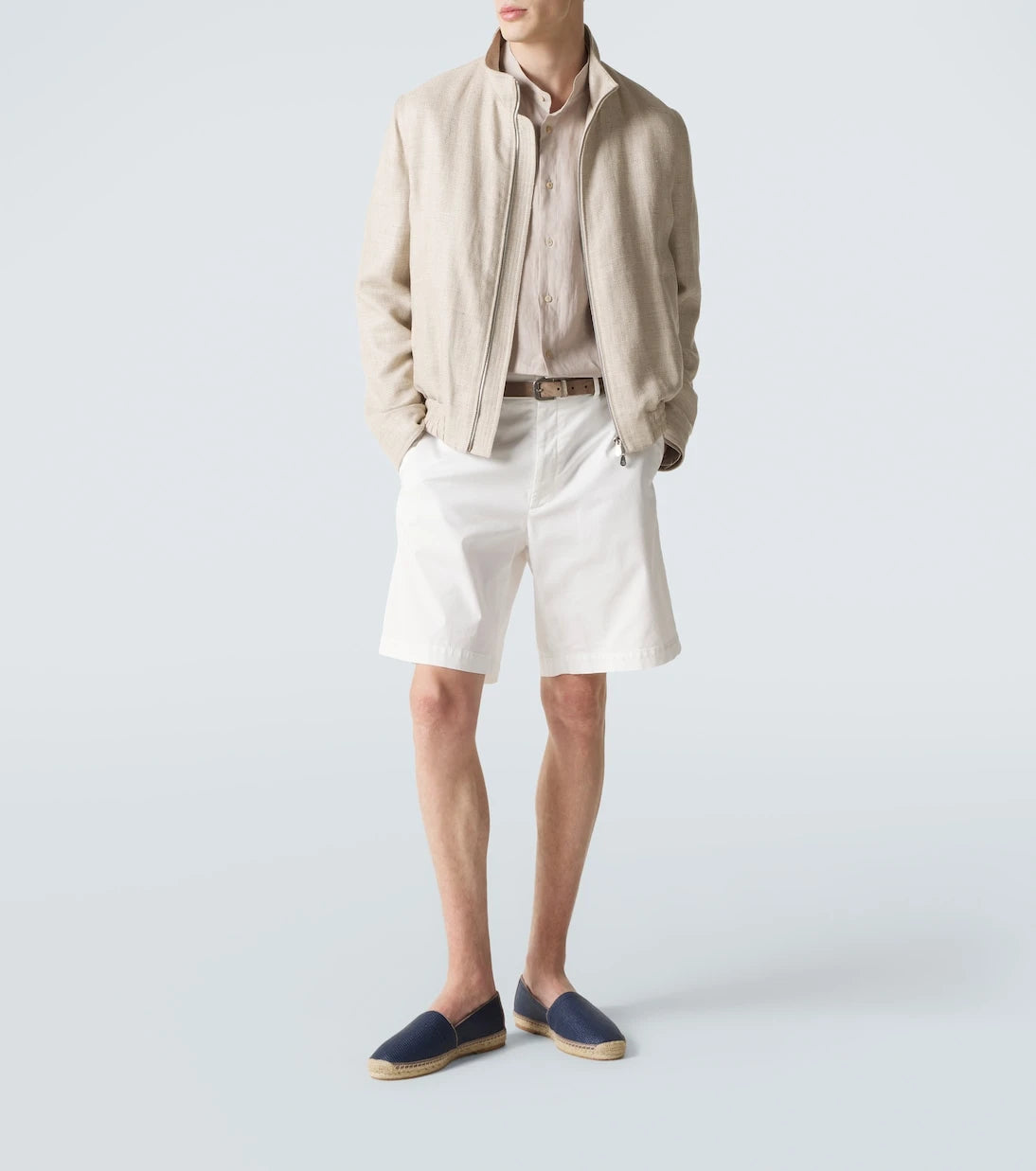 Brunello Cucinelli - Suede-trimmed canvas espadrilles