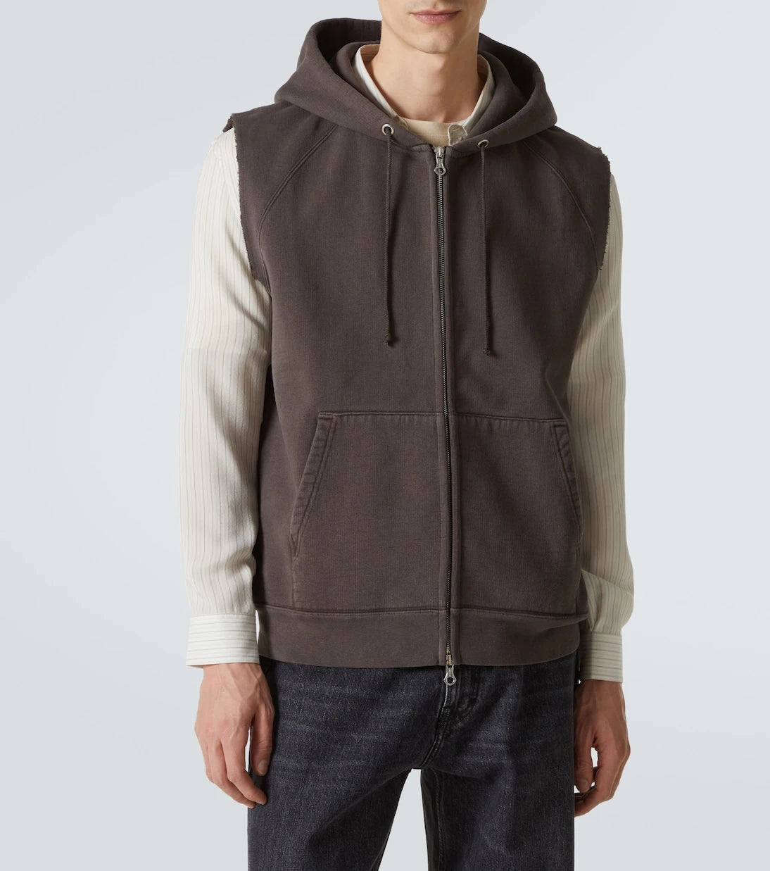 Our Legacy - Motor cotton jersey zip-up vest