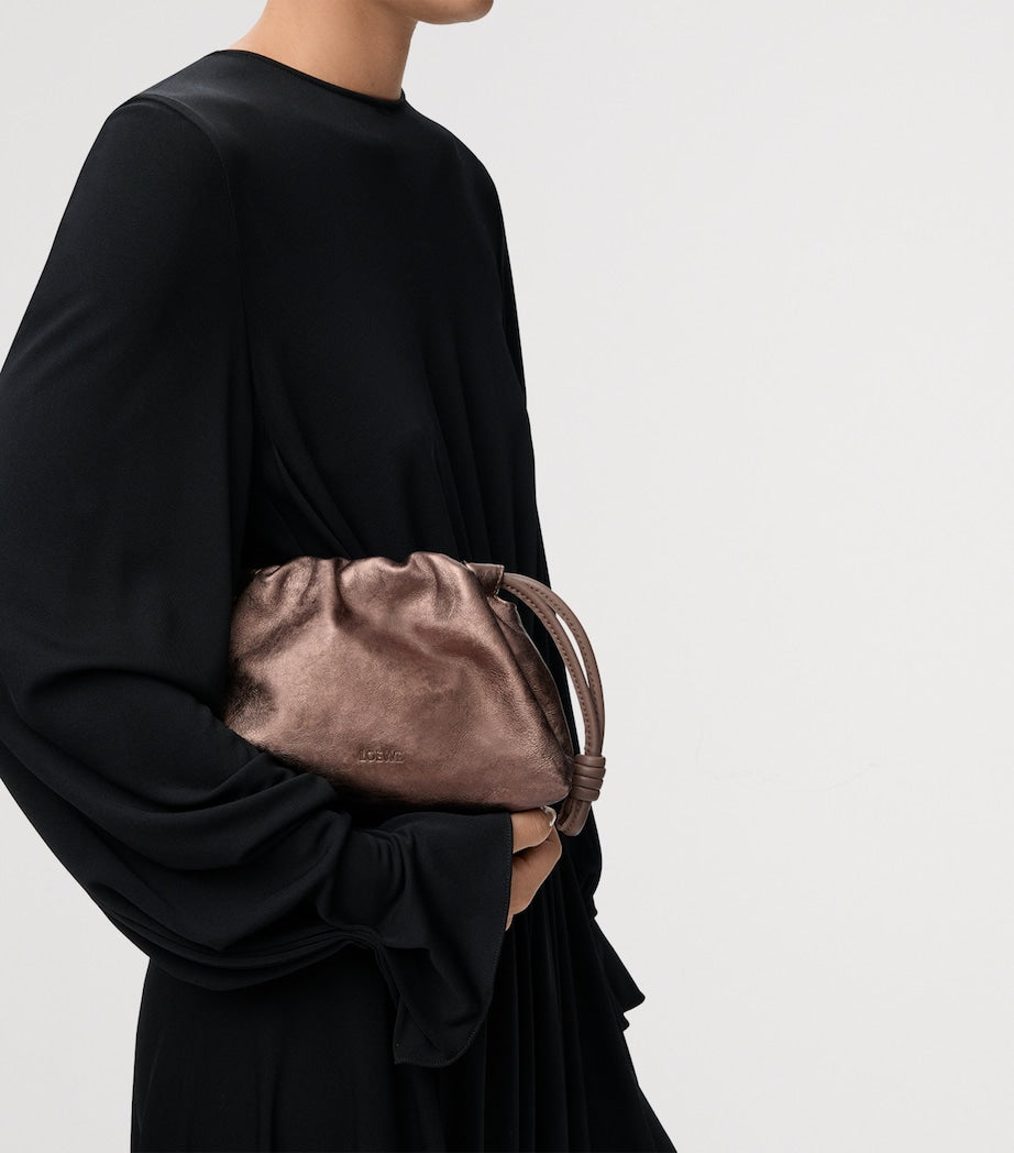 Mini Moiré Print Flamenco Purse