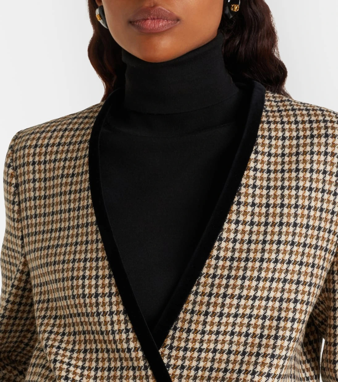 Valentino - Houndstooth virgin wool jacket