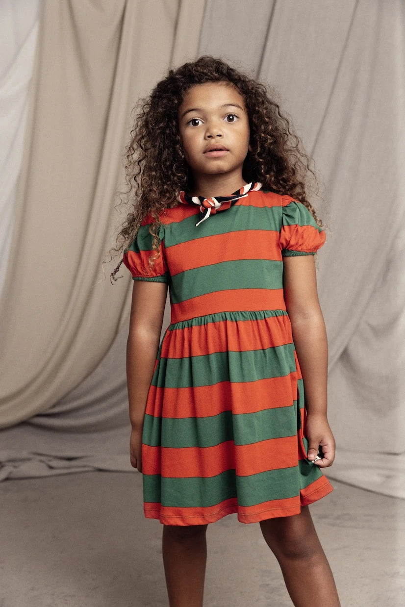 Mini Rodini - Striped cotton jersey dress