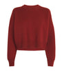 Red Cashmere Cropped Sweater