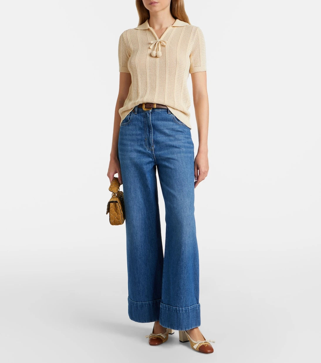 Valentino Garavani - Rockstud Spike Small suede top-handle bag