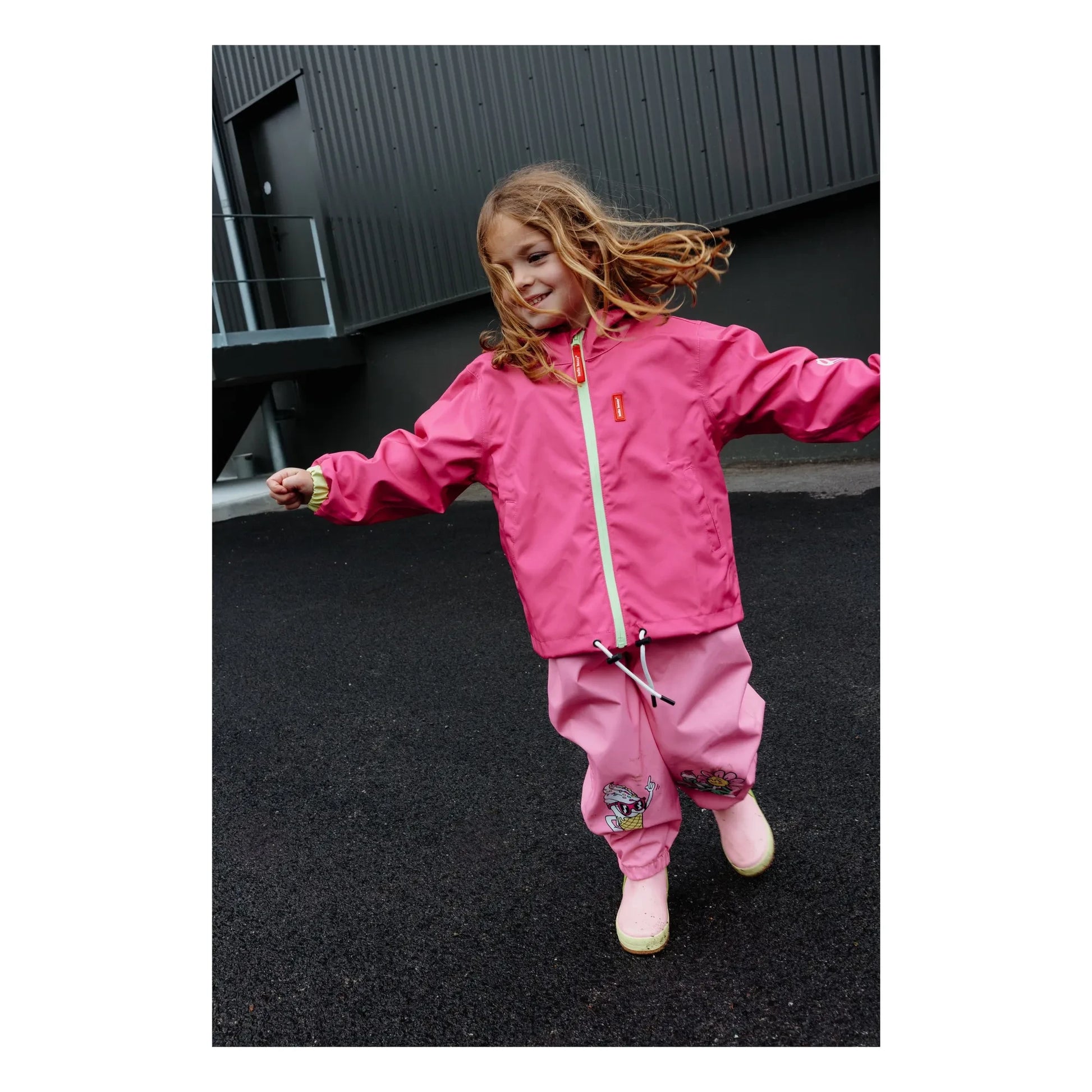 Hello Hossy - Waterproof Jacket | Pink