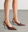 Camie 60 Leather Kigali Snake Print Slingback Pumps