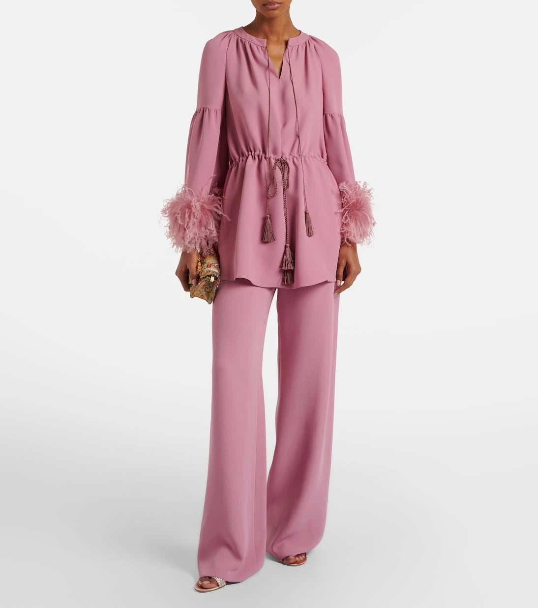 Valentino - Cady Couture wide-leg pants