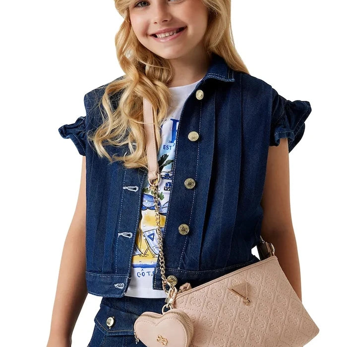 Детска дънкова риза Guess