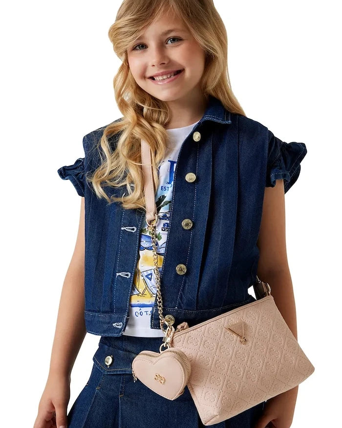Çocuk denim gömlek Guess