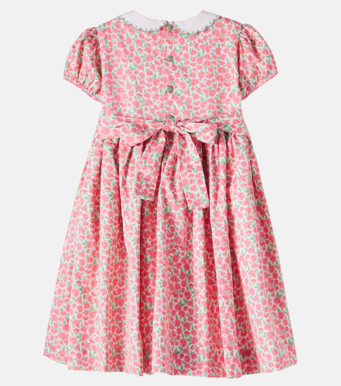 La Coqueta - Coco smocked cotton poplin dress