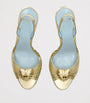Valentino Garavani Gold Leather Royal Slingback Heels 85
