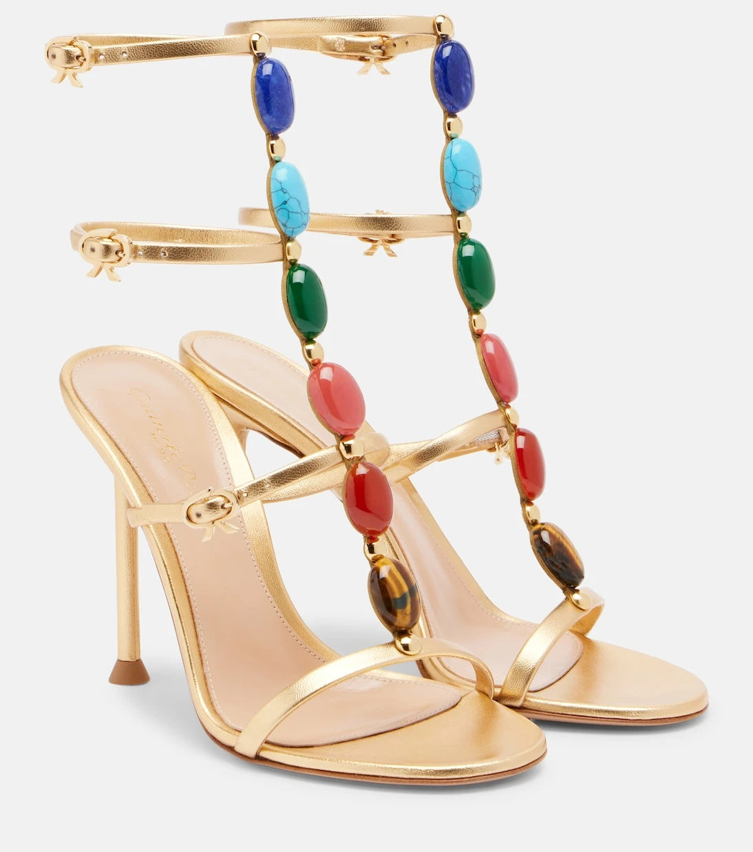 Gianvito Rossi - Shanti embellished leather sandals
