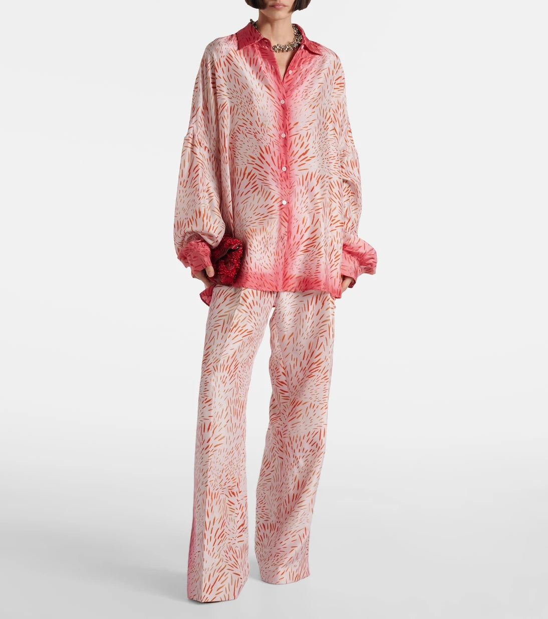 Dries Van Noten - Printed silk shirt