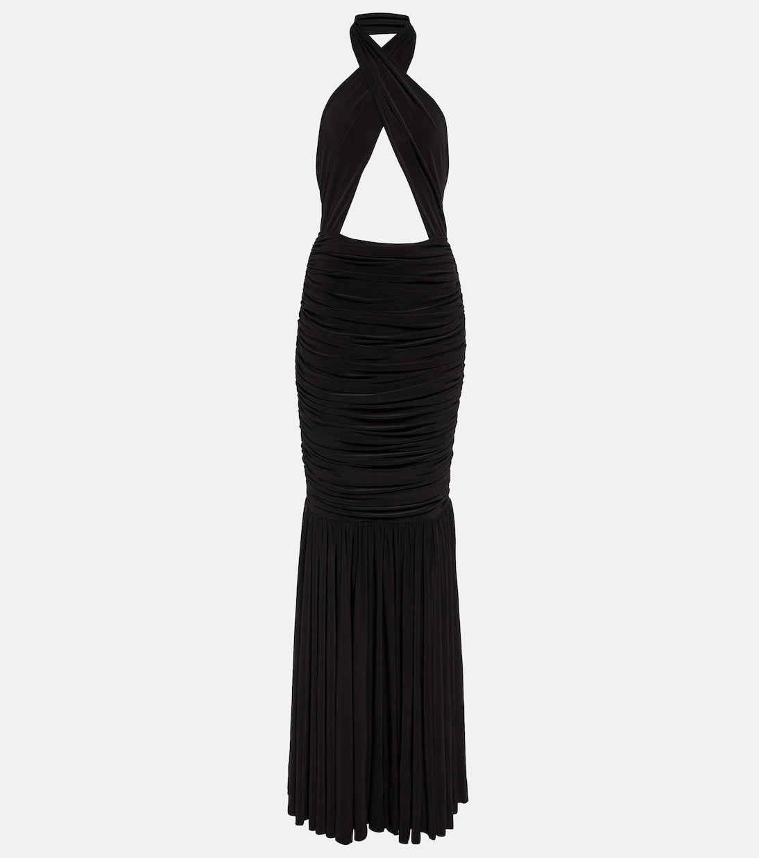 Norma Kamali - Fishtail halterneck gown
