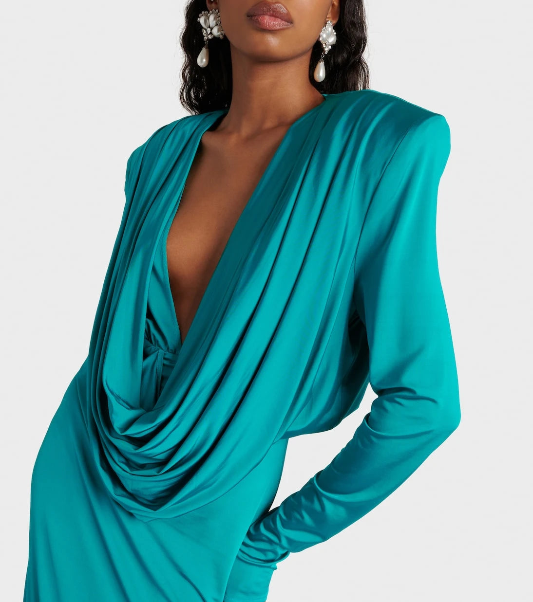 Magda Butrym - Draped jersey maxi dress