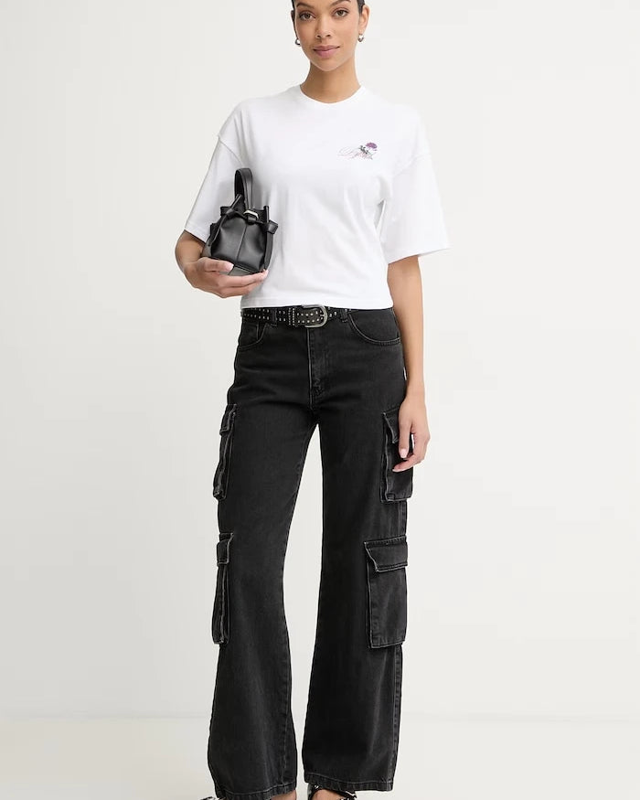 Diesel къс топ дамски памучен T-CROPYN