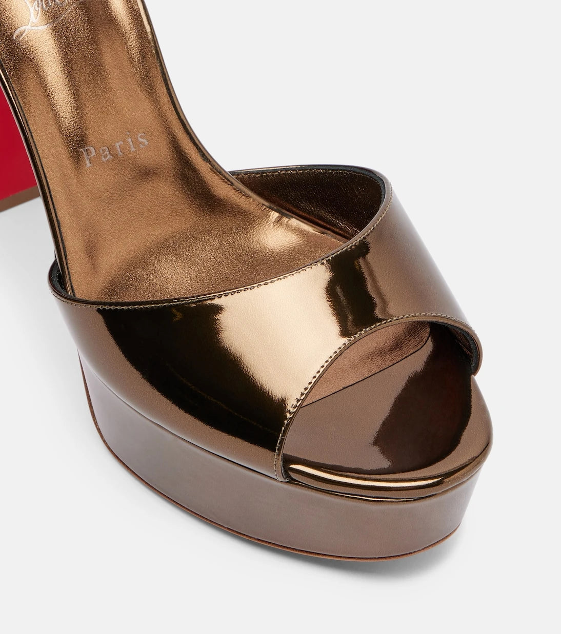 Christian Louboutin - Sandaloo 130 leather platform sandals