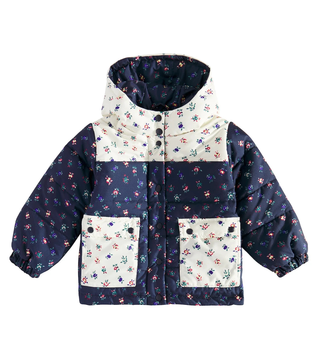 The New Society - Heaven floral patchwork puffer jacket