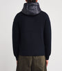Wool Down-Front Hoodie