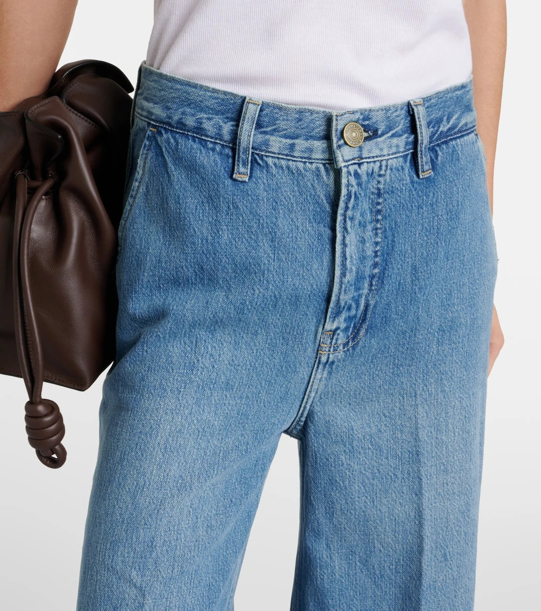 Frame - Extra Wide Leg high-rise jeans