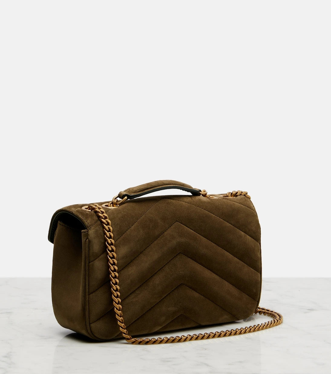 Saint Laurent - Loulou Small suede shoulder bag