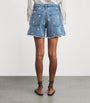 Rag & Bone Blue Denim Embellished Aspen Shorts