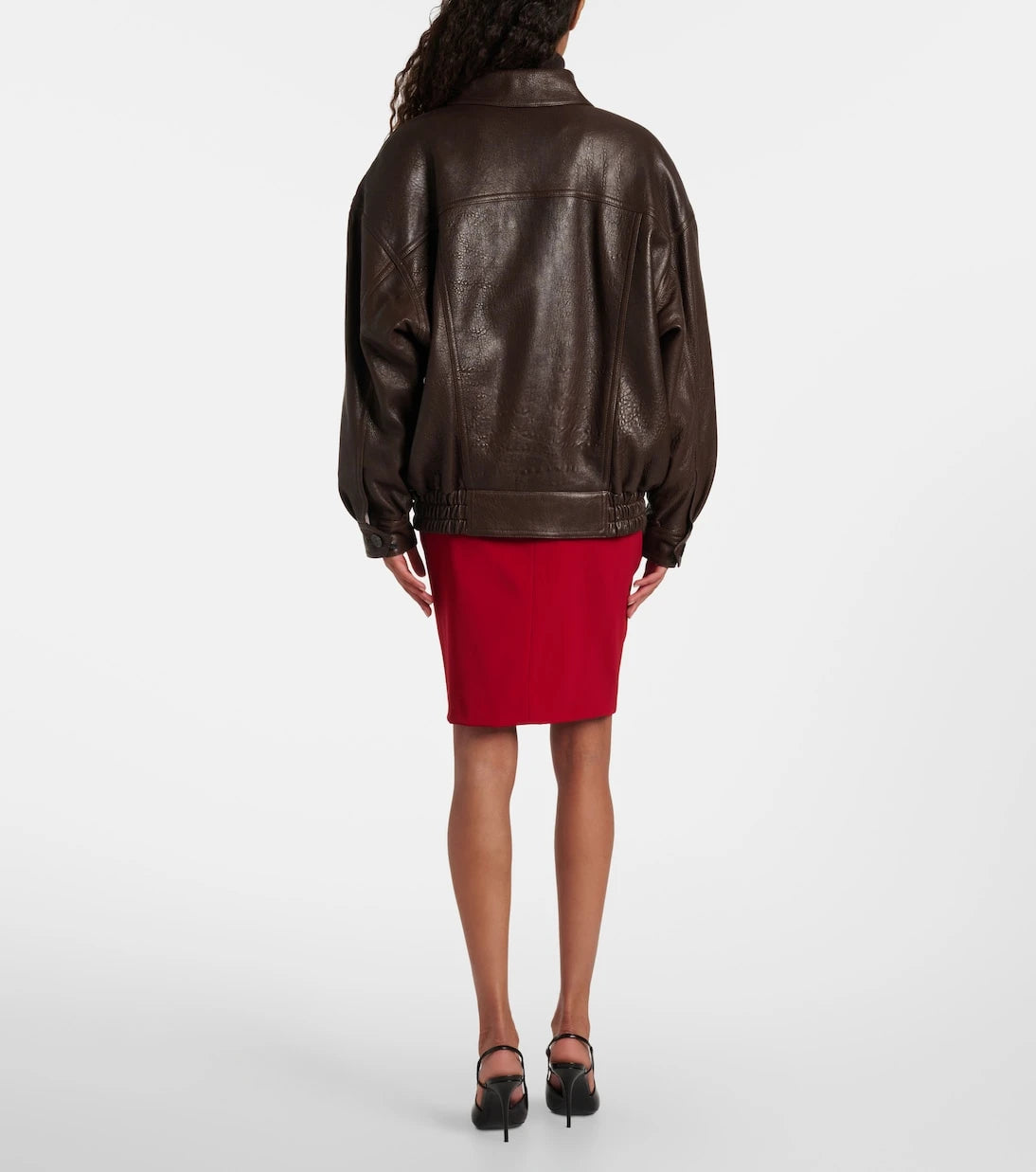Saint Laurent - Leather bomber jacket