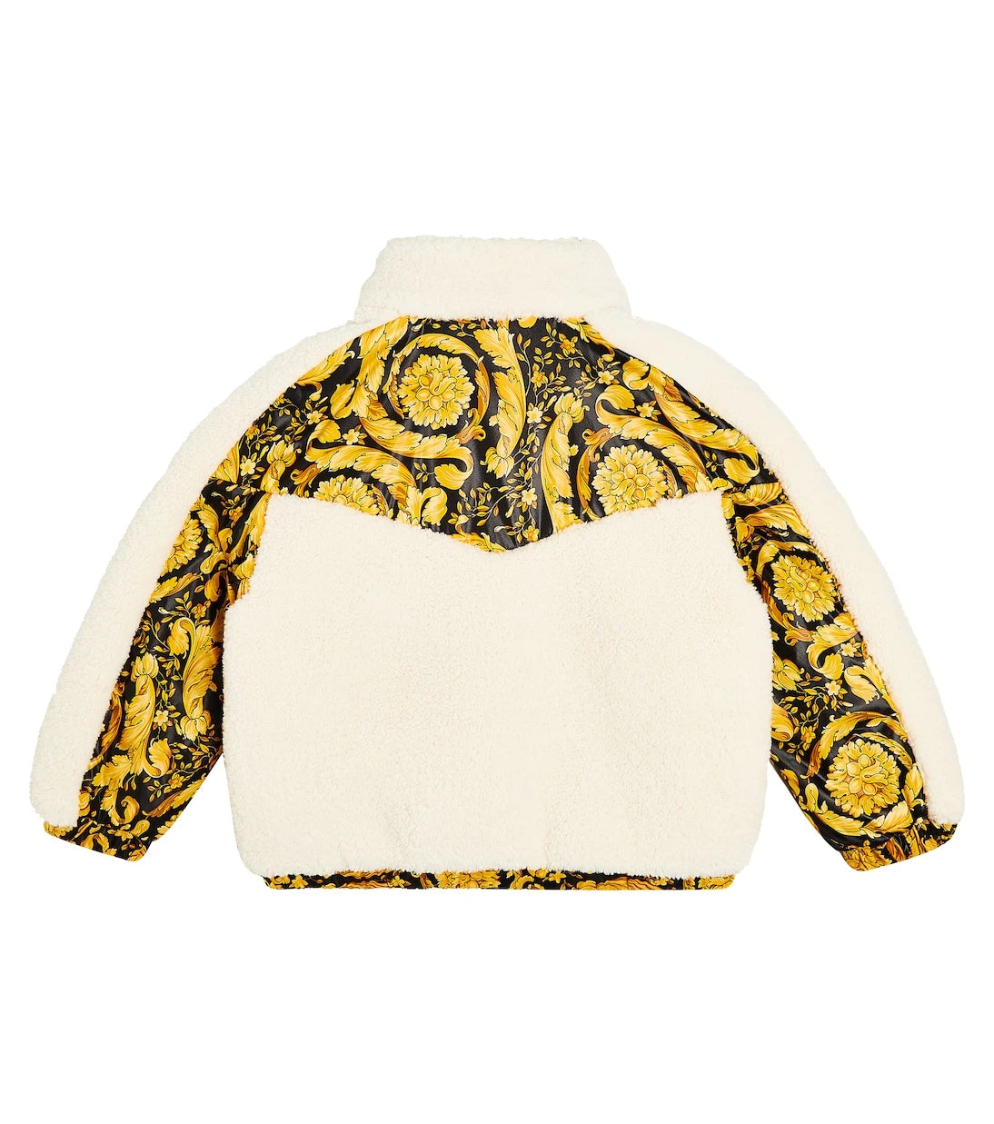 Versace Kids - جاكيت من الصوف مبطن بطبعة الباروكو