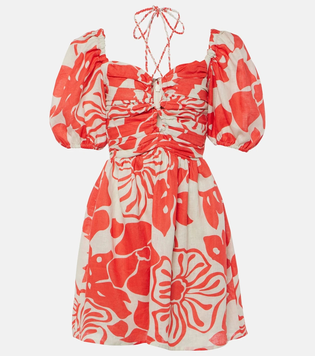 Faithfull - Odelia floral linen minidress