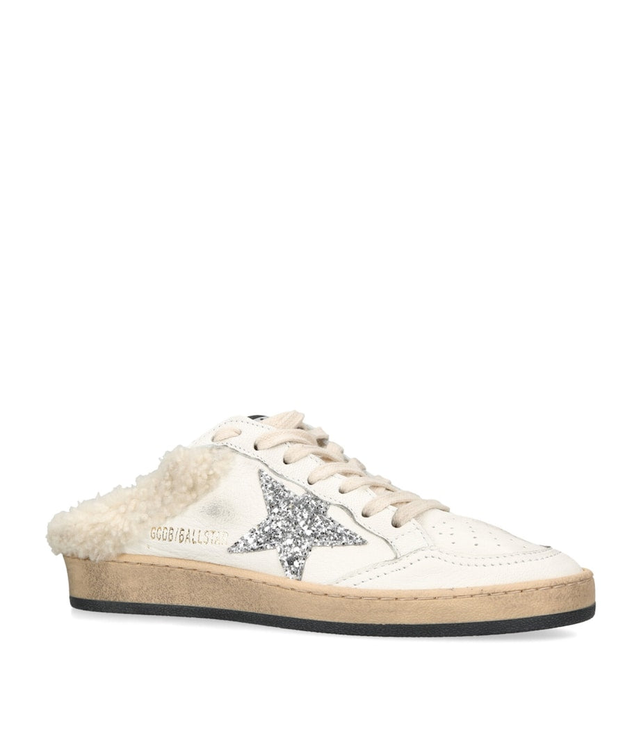 White Ball Star Sabot Sneakers