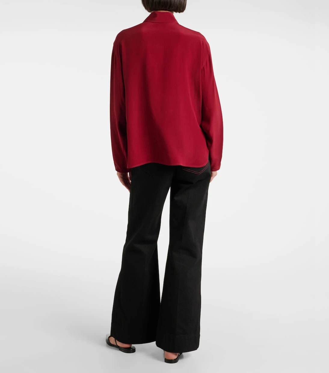 Victoria Beckham - Ruffled silk blouse