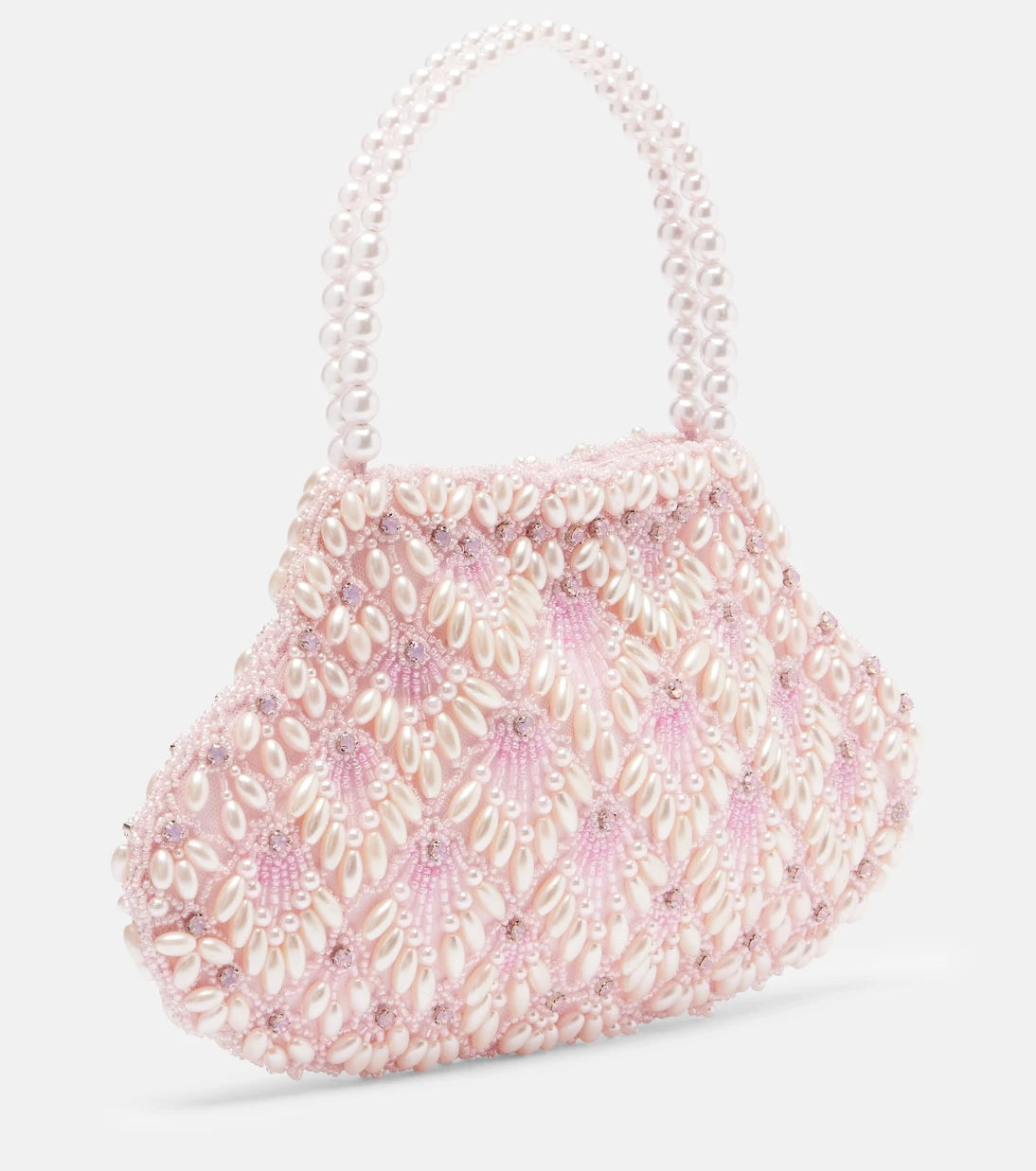Clio Peppiatt - Scallop Mini embellished tote bag