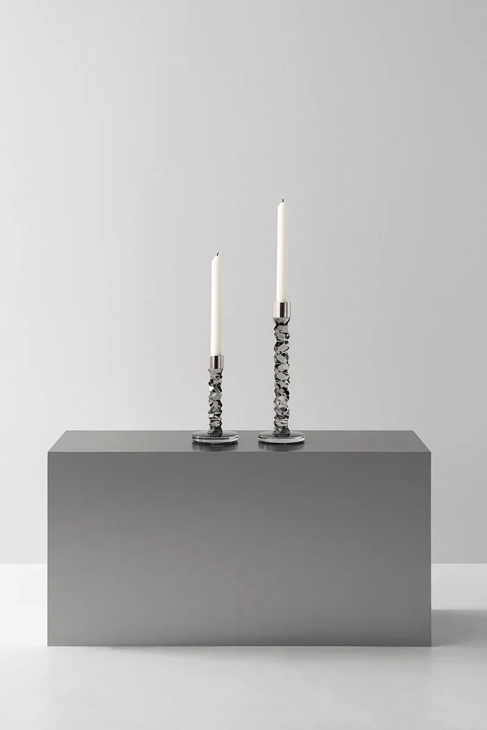 Декоративен свещник Orrefors Carat 24,2 cm (2 броя)