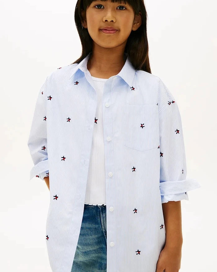 Tommy Hilfiger Çocuk Pamuk Gömlek