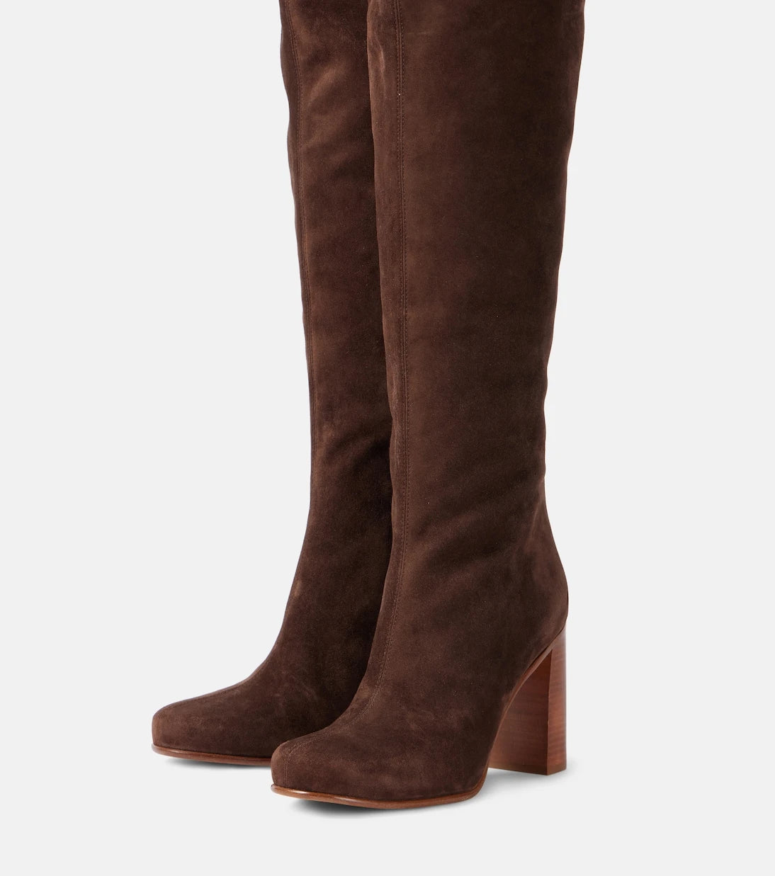 Khaite - Willow knee-high suede boots