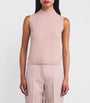 Weekend Max Mara Pink Knitted Sleeveless Top