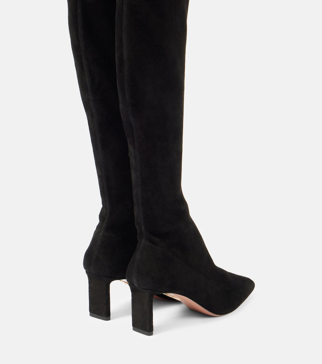 Aquazzura - Zenn 65 suede knee-high boots