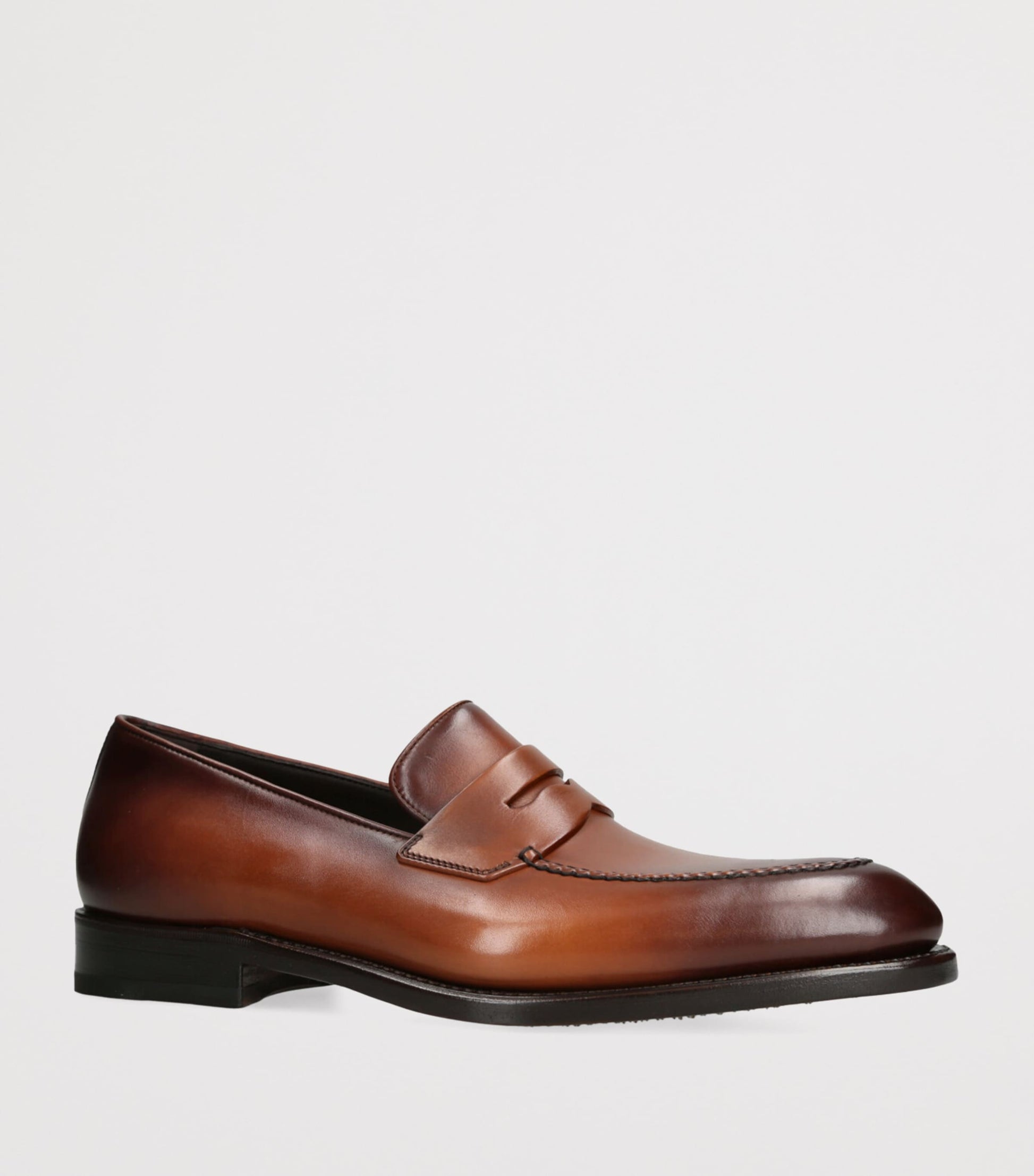 Salvatore Ferragamo Leather Brandy Loafers