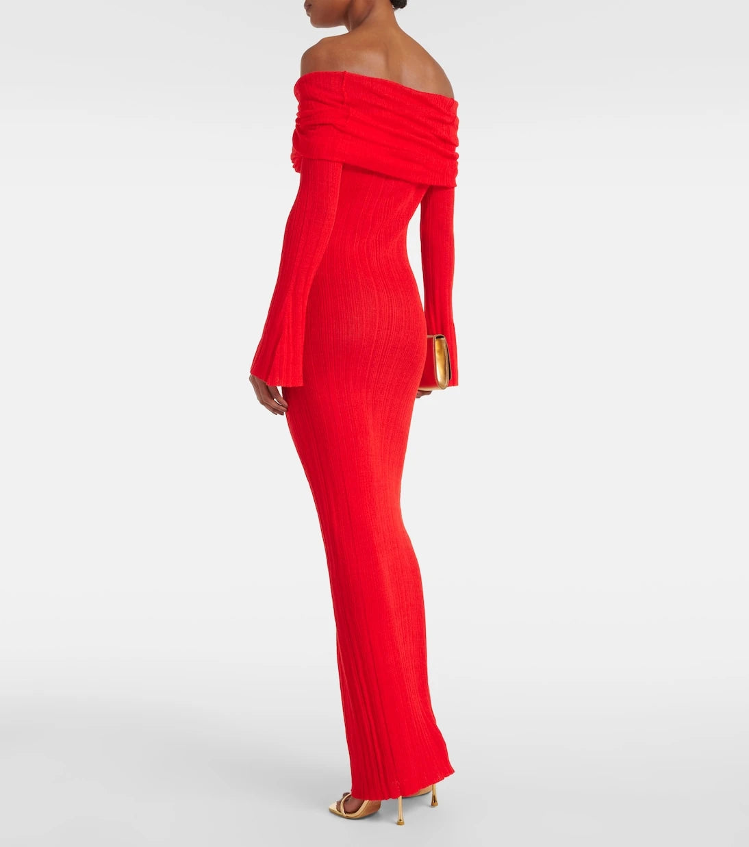 Aya Muse - Off-shoulder linen-blend maxi dress