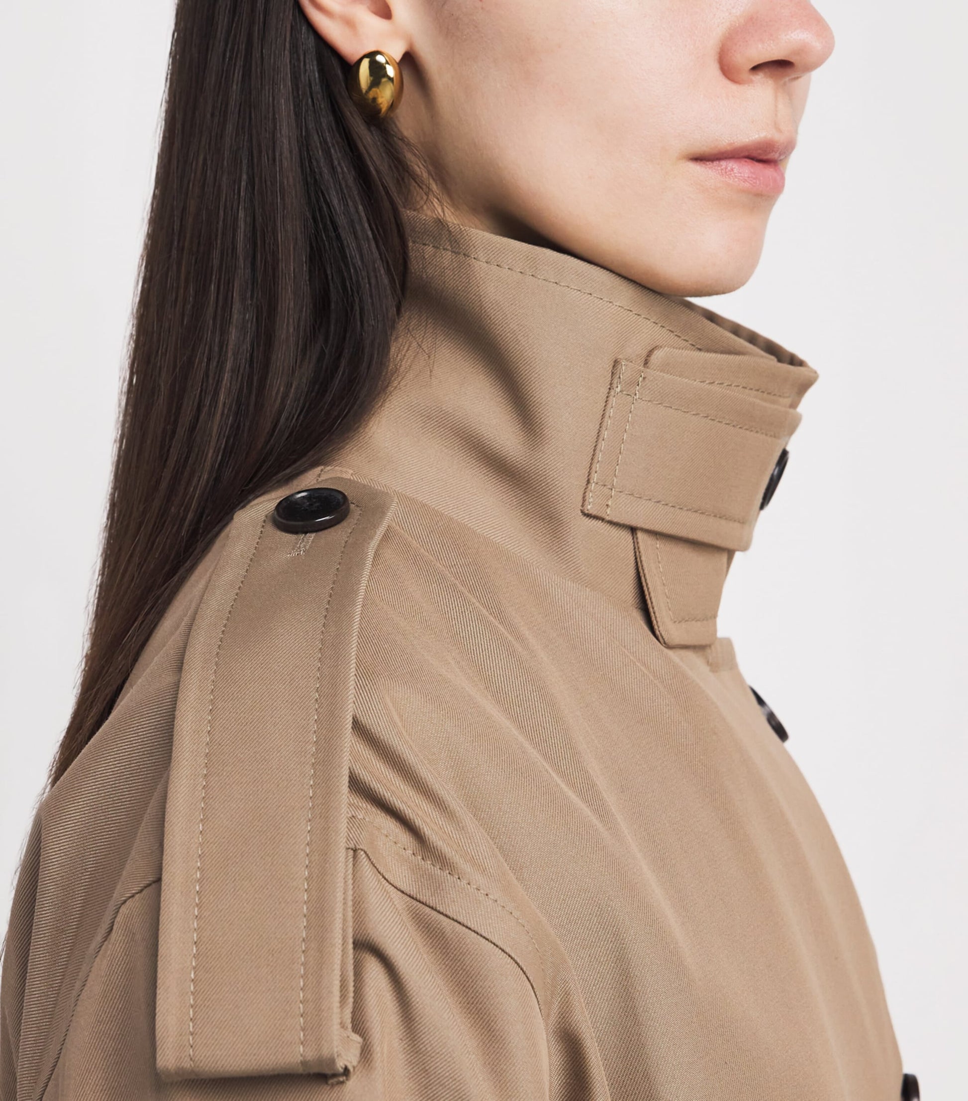 Citizens of Humanity Green Twill Favi Trench Coat