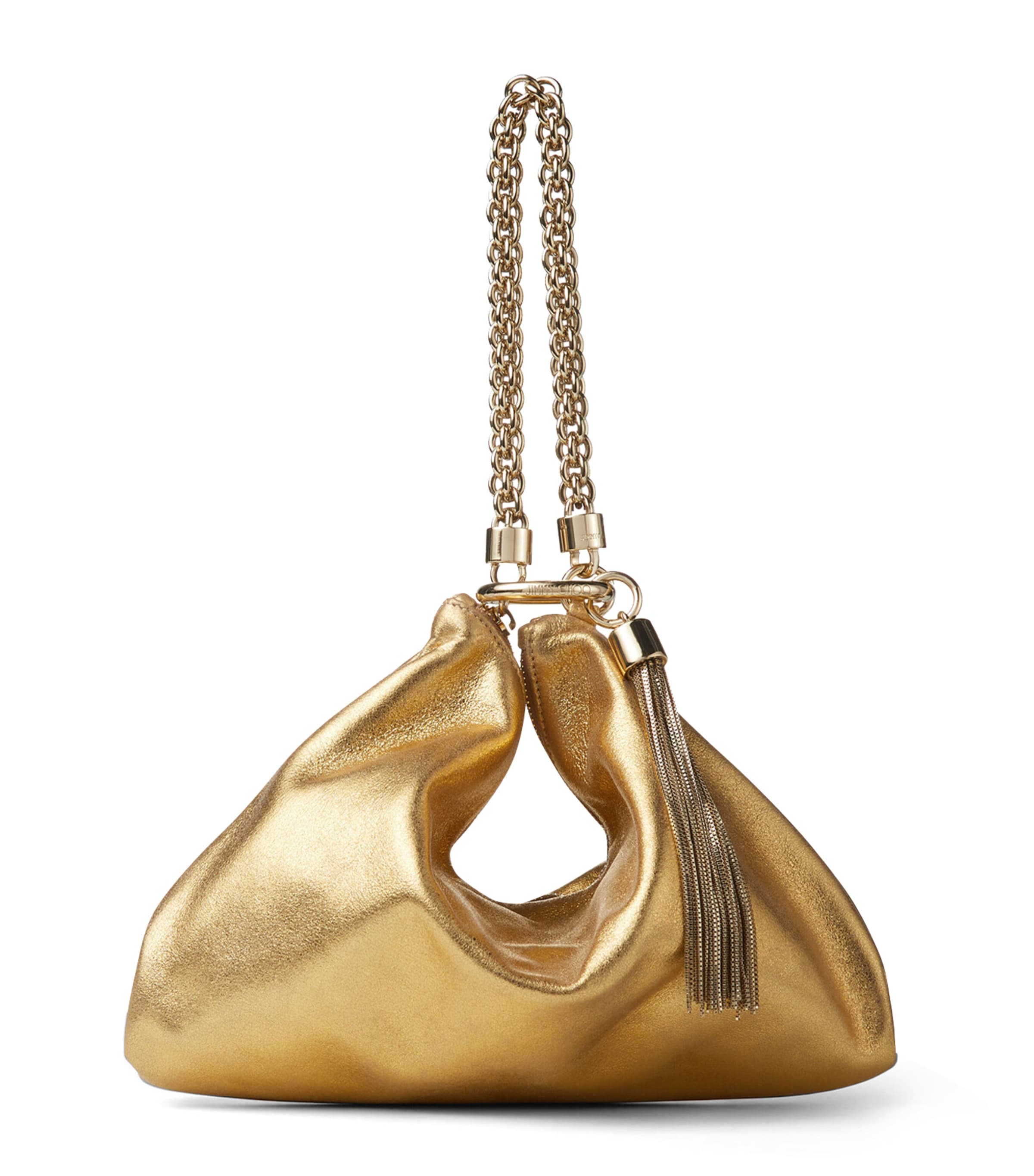 Jimmy Choo Gold Metallic Callie Clutch Bag