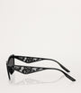 Black Steel Cat Eye Sunglasses
