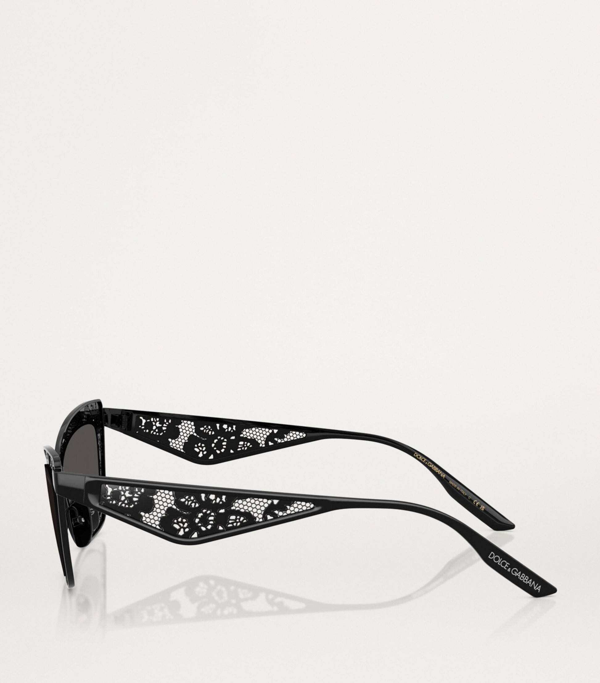 Black Steel Cat Eye Sunglasses